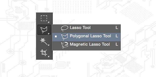 ابزار Polygonal Lasso Tool در فتوشاپ|رایانه_کمک