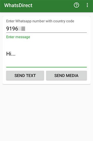 ارسال پیام به فرد ناشناس در واتساپ