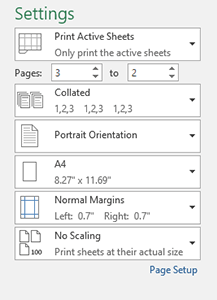آموزش کامل تنظیمات Print گرفتن در اکسل